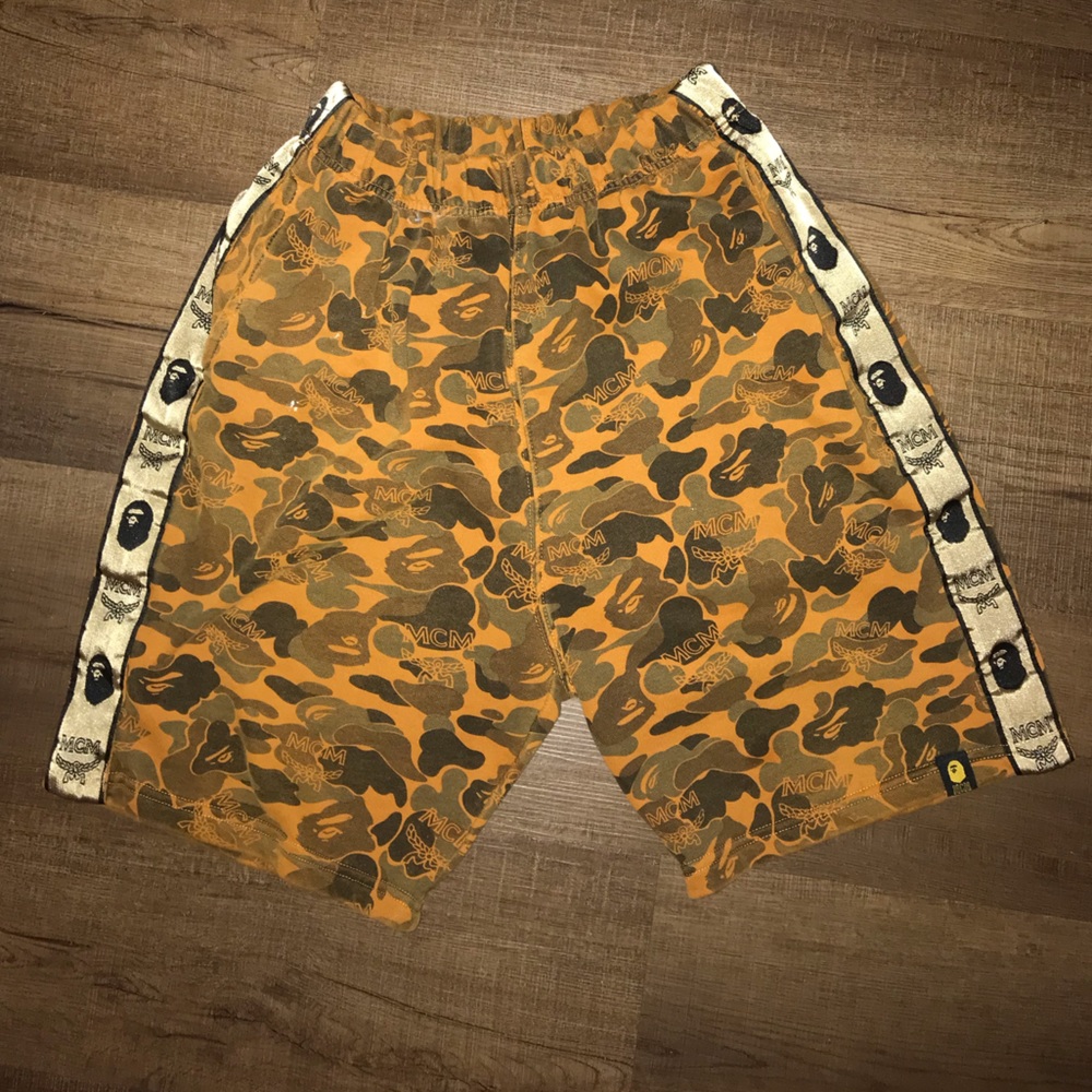 Bape X MCM shorts